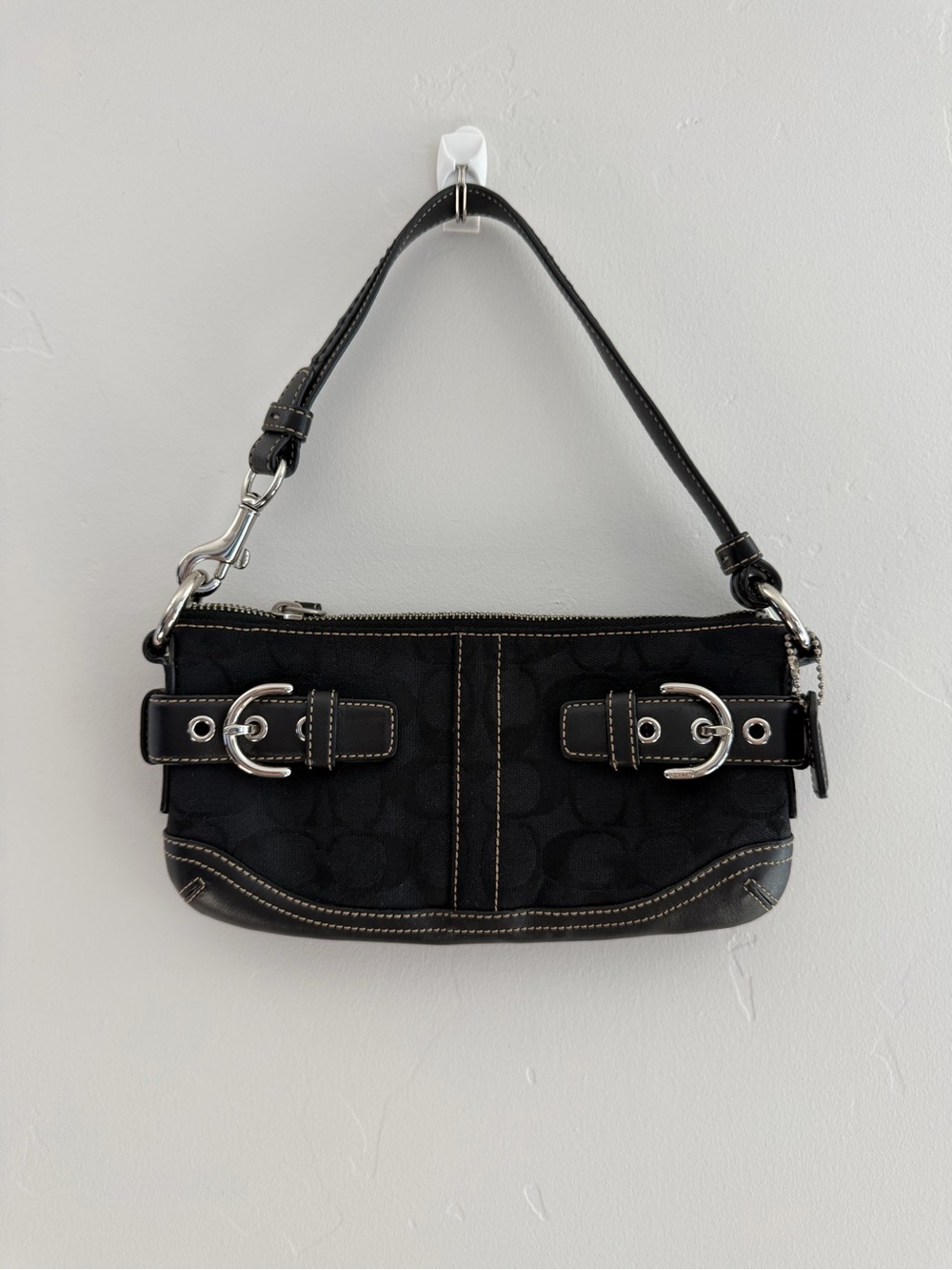 Vintage Signature Jacquard Black Coach Soho Shoulder Bag 🖤⭐️